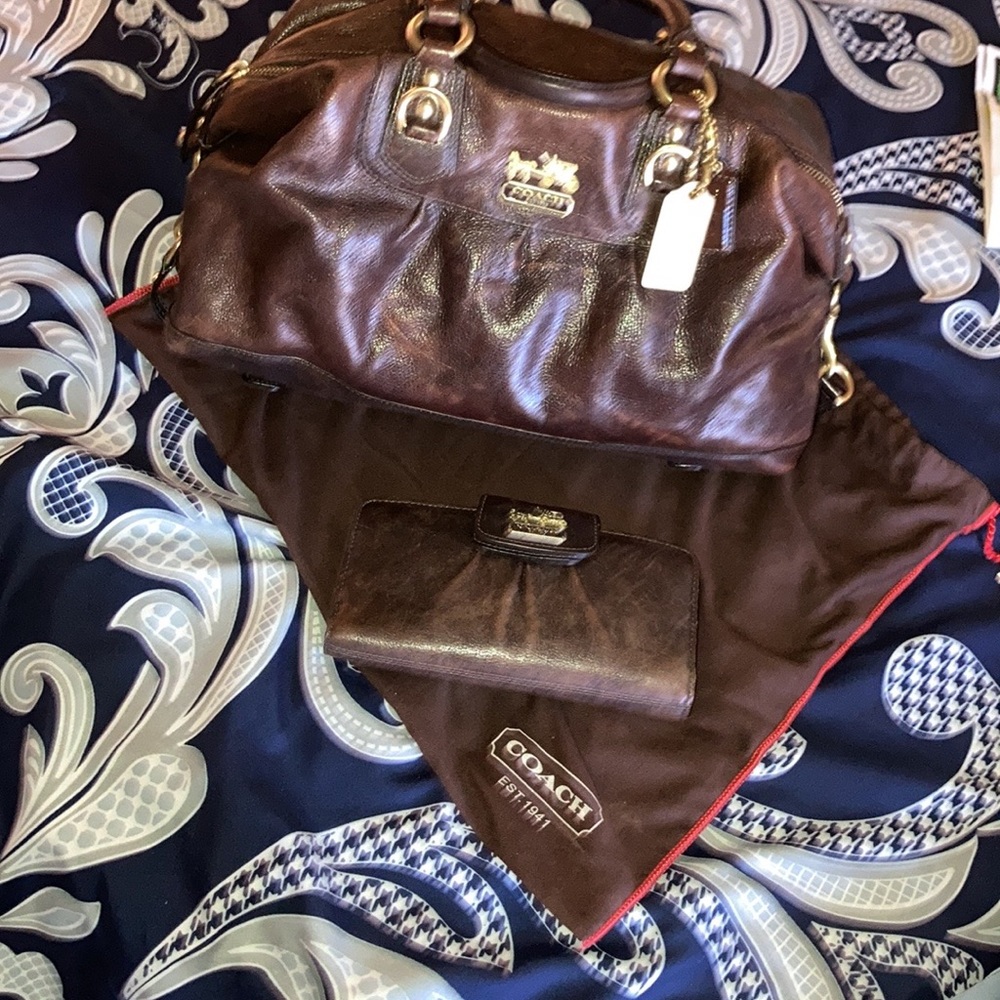 Authentic Coach Leather Carriage Bag